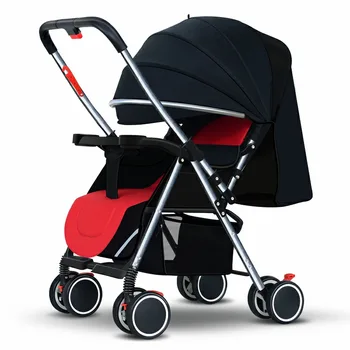 Bebek Arabası Ultra hafif ve Kullanışlı Katlanır Oturabilir ve Yalan Bebek Basit Şemsiye Araba Çocuk Mini Dört tekerlekli Arabası
