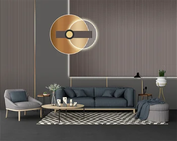 Beibehang papel de parede Özel Modern Yeni Stereo ızgara Oturma Odası Yatak Odası Geometri Giyim Mağazası Duvar Kağıdı
