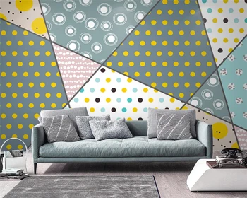 Beibehang Özelleştirilmiş modern minimalist ışık lüks geometrik TV kanepe arka plan papel de parede 3d duvar kağıdı papier peint