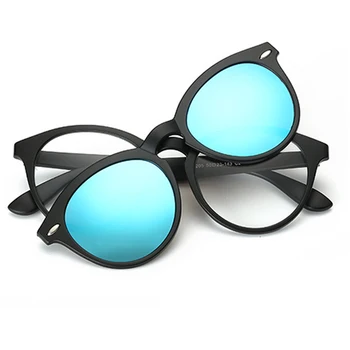Belmon Gözlük Çerçevesi Erkekler Kadınlar Polarize güneş gözlüğü üzerinde klip Manyetik Gözlük Erkek Kadın Reçete Optik RS493