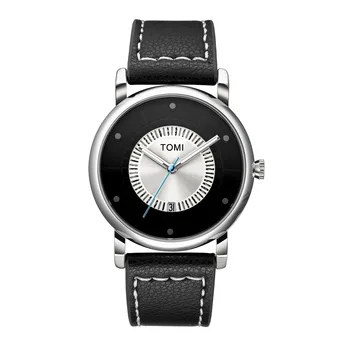 Benzersiz Saatler Yaratıcı İzle Erkekler Kadınlar İçin Çift Geek Şık Deri Kol Saati Moda Kuvars izle Erkek Saat Reloj Hombre