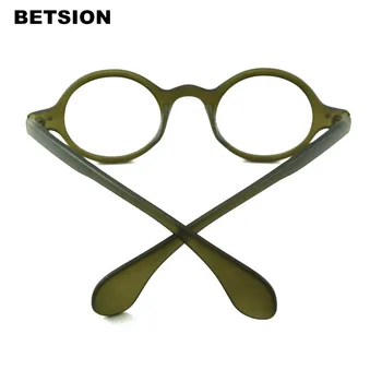BETSION Toptan 5 adet / grup Vintage Oval Yuvarlak Küçük Retro Gözlük Temizle Reçetesiz Gözlük Çerçeveleri Optik Gözlük