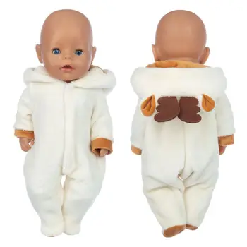 Beyaz Sıcak Elbise+Ayakkabı Bebek Kıyafetleri Bebek Doğum günü Fistival Hediye İçin 17 inç 43cm Bebek Kıyafetleri Bebek Elbise Uygun