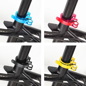 Bisiklet Seatpost Kelepçe bisiklet koltuğu Sonrası tüp klips 31.8 mm-34.9 mm Hızlı Bırakma MTB Eyer Braketi Kelepçe