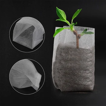 Biyobozunur Nonwoven Fide Bitkiler Kreş çanta kumaşı Dikim Tencere Bahçe Çevre Dostu Havalandırmak Büyüyen Dikim Çanta