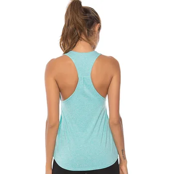 BLESSKISS 2021 Yaz T Shirt Kadın Spor Üst Artı Boyutu koşu atleti Tank Top Spor Kız Elbise Egzersiz Yoga Gömlek 4XL