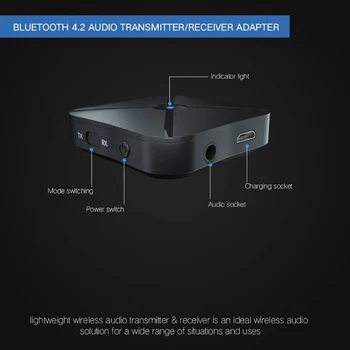 BLS-B11 NFC Bluetooth Alıcısı 5.0 3.5 mm Jack Aux Stereo Kablosuz Adaptör Müzik Desteği APTX LL için araba hoparlörü RCA Bluetooth