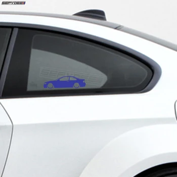 BMW için E46 M3 Coupe Düşük araba anahat çıkartmalar Araba Pencere Sticker Oto Kapı gövde koruyucu Yansıtıcı Vinil Film Çıkartması