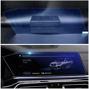 BMW için X5 X6 X7 G05 G06 G07 2019 2020 Cam Araba Navigasyon Ekran Koruyucu Enstrüman Pano monitör ekranı koruyucu film