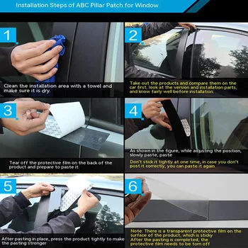 BMW İçin Fit X3 G01 2018-2022 Araba Siyah Ayna Etkisi Orta Sütun PC Pencere Trim B C Pillar Şerit Sticker 8 ADET