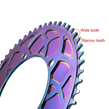 BOLANY 130 BCD Katlanır Bisiklet Aynakol Pozitif Negatif Diş 54T 56T Alüminyum Alaşımlı CNC Kaplama Aynakol Bisiklet Parçaları