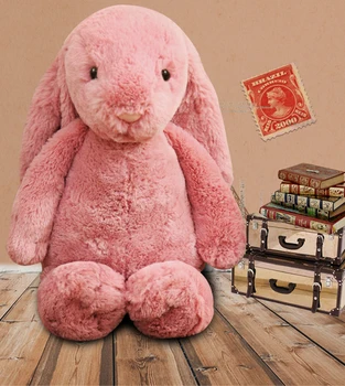 Boyutu 40 cm / 50 cm Seçin Uzun Kulak Tavşan peluş oyuncak Karikatür Hayvan Sevimli Doldurulmuş Bebek Kız Arkadaşı doğum günü hediyesi yılbaşı hediyesi