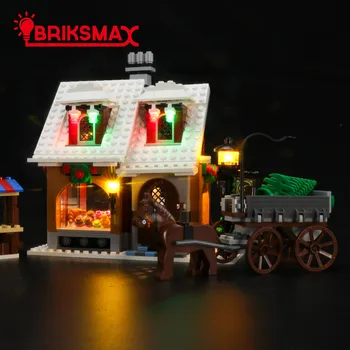 BriksMax led ışık Kiti İçin 10216 Kış Köy Ekmek Oyuncaklar Yapı Taşları Modeli Aydınlatma Seti