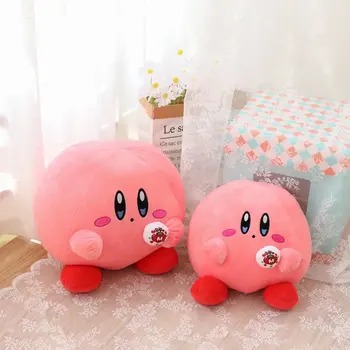 Büyük Boy Kirby Peluche peluş oyuncak Kawaii Anime Kirby Dolması Bebek Kanepe Odası Dekor Cumba Yastık Başucu Yastık doğum günü hediyesi