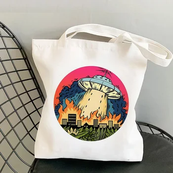 Büyük Dalga alışveriş çantası shopper bolsa çanta eko bolso jüt çanta çanta kesesi cabas katlanabilir bolsas ecologicas bolsa compra özel