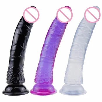 Büyük Penis Yapay Penis Gerçekçi Horoz Penis Anal Plug Hiçbir Vibratör bayanlara Seks Oyuncakları Masturbator Vajina Cliroris Stimülatörü