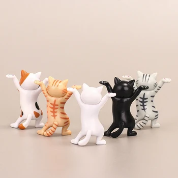 Büyüleyici Kedi kalemlik Taşıma Tabut Kedi Çocuk Oyuncak Figürü Bebek Braketi Sevimli Dekorasyon Ev Odası Komik Dekorasyon Hediye