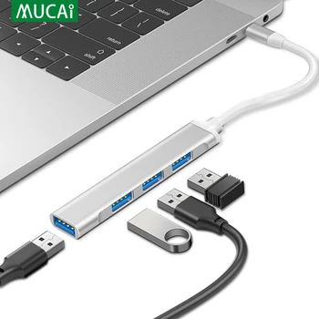 C tipi USB C HUB Dock 3.0 3.1 4 Port Çoklu Splitter Adaptörü OTG Lenovo HUAWEİ Xiaomi İçin Macbook Pro 15 Hava Pro Aksesuarları