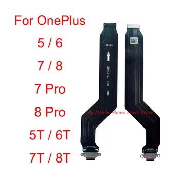 C tipi USB şarj doku Portu Fiş Flex Kablo OnePlus Bir Artı 5 5T 6 6T 7 7T 8 8T 7pro 8pro Güç şarj standı Bağlantı Noktası Parçaları
