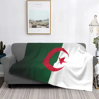 Cezayir Bayrağı Moda Battaniye Polar Bahar Sonbahar Popüler Nefes Yumuşak Atmak Battaniye Yatak Ofis Yatak Atar
