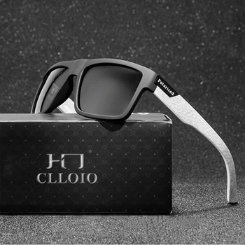 CLLOIO Moda Kare Polarize Güneş Gözlüğü Erkek Kadın Klasik Açık Spor güneş gözlüğü Balıkçılık Seyahat Renkli Gözlük UV400