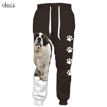 CLOOCL Yeni Popüler Malinois Köpek Sweatpant 3D Baskı Pantolon Erkek Kadın Harajuku Streetwear Rahat Pantolon Damla Nakliye