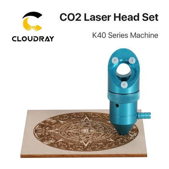 Cloudray CO2 Lazer Kafası K40 Serisi Lazer Oyma Kesme Makinesi Lens Dia 15 / 18mm Odak Uzaklığı 50.8 mm Ayna 20mm