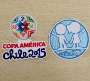 Copa Amaerica yaması Ve Unıcef yaması Şili Copa amerika Demir yama Rozeti
