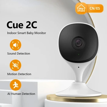 Cue 2c 1080P Güvenlik Eylem Kapalı Kamera bebek izleme monitörü Gece Görüş Cihazı Video Mini Gözetim Wifi Ip Kamera