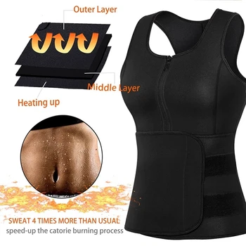 CXZD 2021 Yeni Shapewear Zayıflama Vücut Şekillendirici Bel Eğitmen Ter Yelek sauna yeleği Kilo Kaybı Karın Yağ Yakma Zayıflama Korse