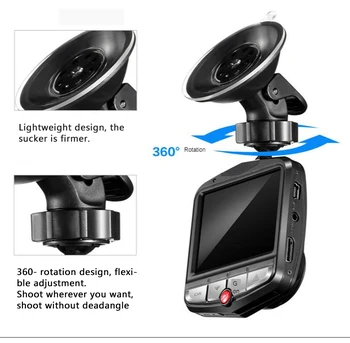 Dashcam 2.4 İnç Araba Kamera HD 1080P Taşınabilir Mini DVR Kaydedici Dash kamera Döngü Kayıt Gece Görüş Otomatik Araç Kalkan