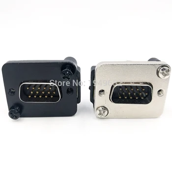 DB15 veri kablosu konektörü fişi VGA Fiş Paneli montaj D tipi konnektör 3 satır 15pin port soket dişi Erkek adaptör DP15