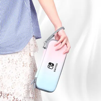 Degrade Macaron Renk saklama çantası Nintendo Anahtarı İçin Koruyucu Kılıf Kapak NS Oled Oyun Konsolu Çanta Kutusu Kabuk Aksesuarları