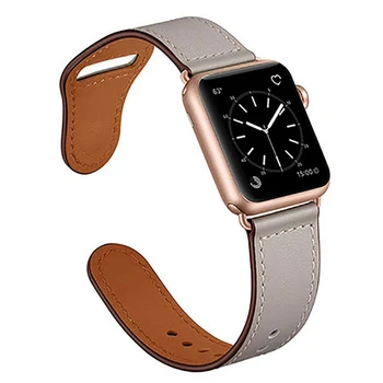 Deri kayış apple saat bandı 44mm / 40mm 42mm / 38mm pulseira watchband iwatch bileklik bilezik apple watch 5 4 3 se 6 7 41 45mm