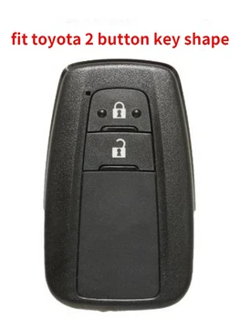 Deri Yay Anahtarlık Tutucu TPU 2 Düğme Araba Anahtarı Durum Kapak Toyota için C-HR Prius 2016 2017 2018 Fob Anahtarsız Kabuk Tutucu Llavero