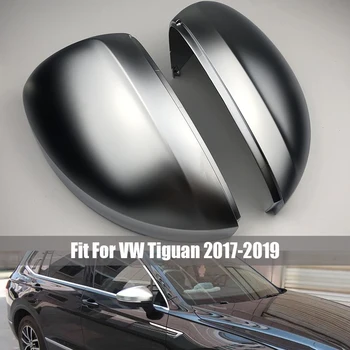 Dikiz Yan Kanat Ayna Kapakları VW Tiguan için Allspace L MK2 2017 2018 2019 2020 Yedek Mat Krom