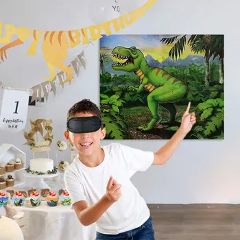Dino Tema Parti Dekor Dinozor Tek Kullanımlık Sofra Kek Sarmalayıcıları Toppers Kutusu Parti Oyunu Çocuklar Çocuk Doğum Günü Partisi Malzemeleri