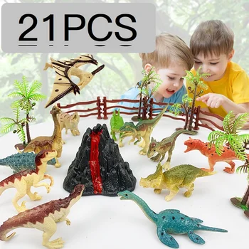 Dinozor Modeli Seti çocuk Eğitici Oyuncaklar Küçük Simülasyon Hayvan Figürleri Çocuk Oyuncakları Çocuk doğum günü hediyesi Komik Oyun