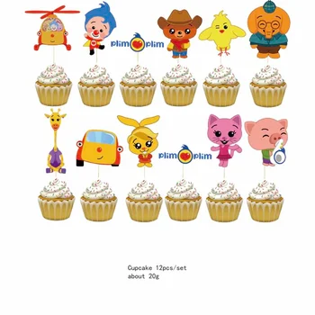 Disney Plim Palyaço Balon Tema Doğum Günü Partisi Dekoru Erkek Bebek Duş Cosplay Mutlu doğum günü hediyesi Kek Topper Bebek Sofra Oyuncaklar