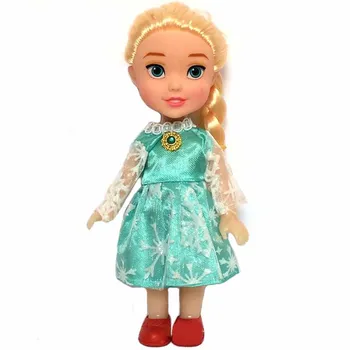 Disney Prenses Bebek Dondurulmuş Elsa Anna Karikatür Anime Figürleri Model Oyuncaklar DIY Aksesuarları Çocuk Cosplay Kız Doğum Günü Hediyeleri