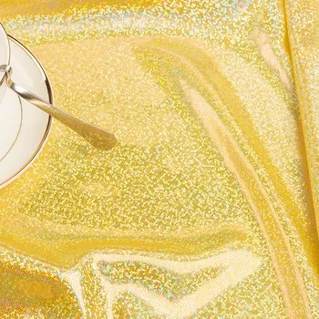 DIY Bronzlaşmaya Renkli Pullu Kumaş Sparkly Altın gümüş parıltılı Kumaş Sahne Parti Düğün Ev Dekor 100x160cm
