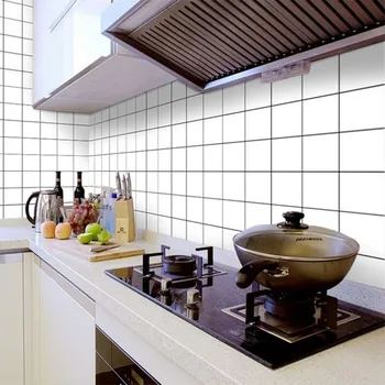 DIY Yağ Geçirmez Mutfak Mobilya duvar çıkartmaları Kendinden Yapışkanlı Papel De Parede Banyo Karosu 3D Su Geçirmez Vinil Dolap Duvar Kağıdı
