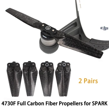 DJI Spark Karbon Fiber 4730F Pervaneler Tutuşunu Katlanabilir CF Bıçakları Sahne Pervane Spark İçin