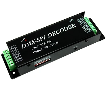 DMX SPI Dekoder Giriş DC5V - 24V Piksel Rgb Dmx Denetleyici Ws2811 Ws2812 led ışık