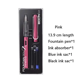 Dolma kalem seti 0.38 mm jinhao Tek Kullanımlık mavi siyah kırmızı 12 Renkli mürekkep Değiştirilebilir kartuş yedekler Okul malzemeleri Kırtasiye