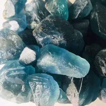 Doğal Mavi Florit Kristalleri Mineral Ham işlenmemiş taş 300g