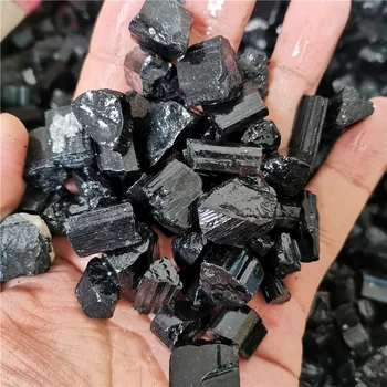Doğal Siyah Turmalin Ham Cevher Gem Düzensiz Kristal Mineral Örneği Enerji Kaba Taşlar Metafizik Reiki Şifa Denge