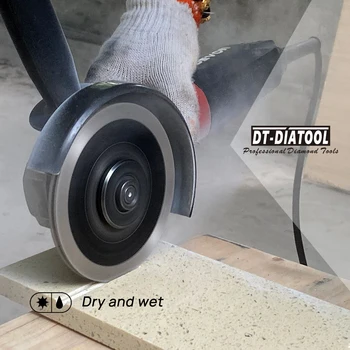 DT-DIATOOL Elmas Sinter Planya Testere Bıçakları Kesme diskli tekerlek Dia 4.5 / 5 inç Morter Granit mermer çekirdek Delik 115 / 125mm
