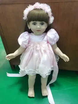 Durabiliriz Bez Vücut Silikon Reborn Yürümeye Başlayan Bebek Bebek Kız İçin 65 CM Giyinmek Prenses Gibi Canlı Boneca Çocuk doğum günü hediyesi