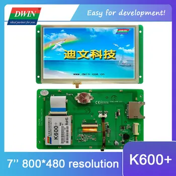 DWIN 7 İNÇ TFT LCD Ekran modülü 800*480 Çözünürlük Ticari Sınıf K600+ HMI Akıllı Dokunmatik Ekran